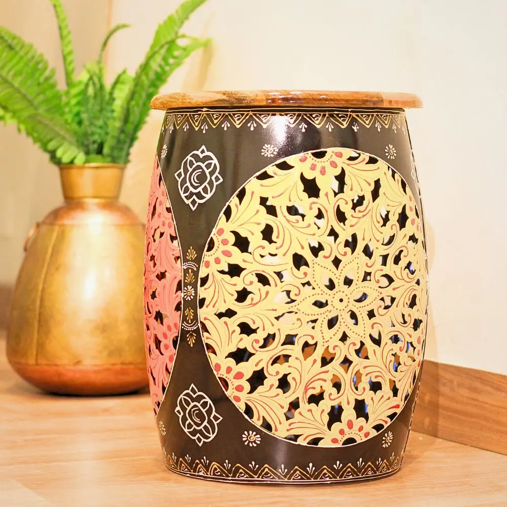 viharkriti Iron Colorfull Stool Art img 4.webp