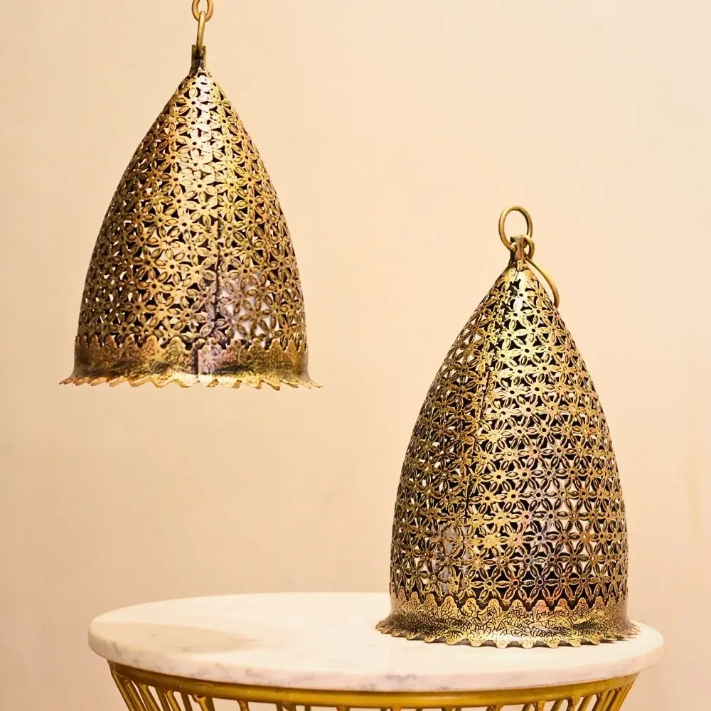 viharkriti Iron Hanging Corn Lamp Set Of 2 img 4.webp