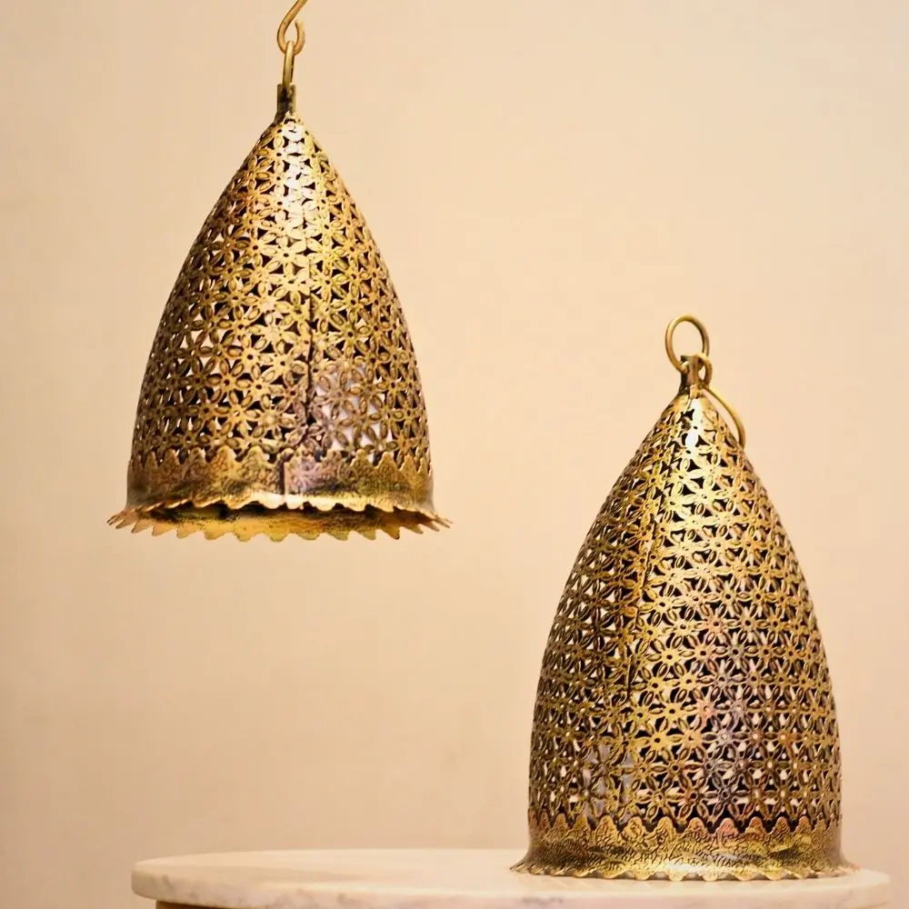 viharkriti Iron Hanging Corn Lamp Set Of 2 img 3.webp
