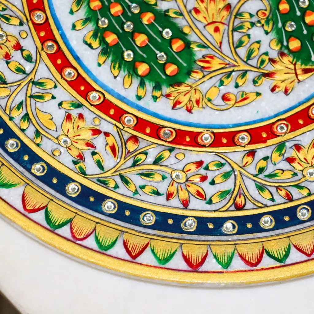 ViharKriti Marble Plate 12 Inch Img 3.webp