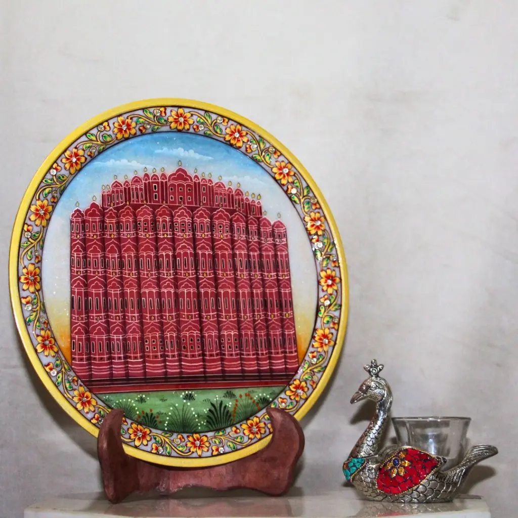 viharkriti Marble Plate Hawa mahal 12 Inch Img 5.webp