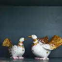 p3 Marble Golden Bird Pair Big img 5.webp