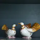 p3 Marble Golden Bird Pair Big img 3.webp