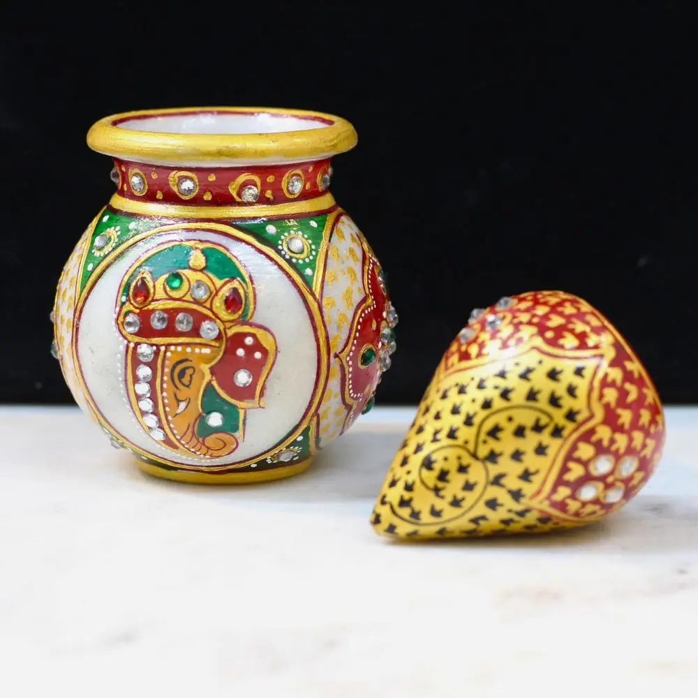 viharkriti Marble Nariyal Kalash Cutting 3 Inch img 2.webp