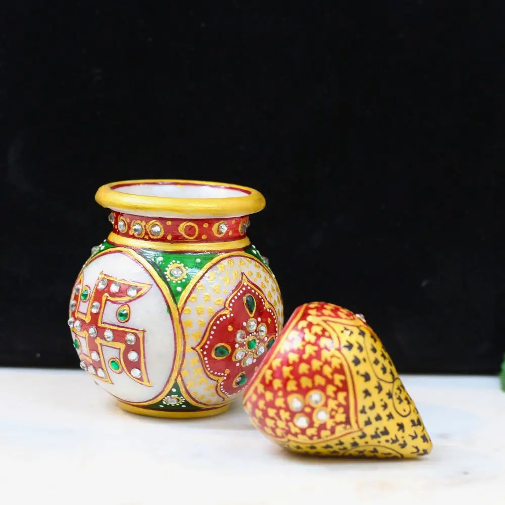 viharkriti Marble Nariyal Kalash Cutting 3 Inch img 4.webp