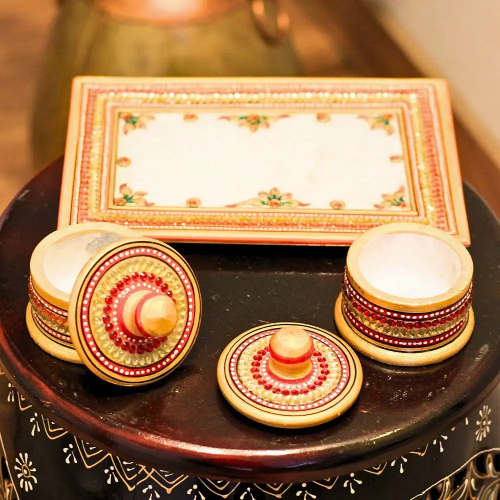 viharkriti Marble Plate With 2 Box 9X6 img 2.webp