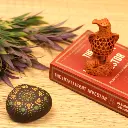 P8-WC-VIHARKRITI-WOODEN HANDICRAFTED NETED EAGLE 4 INCH IMG-4.webp