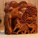 P10-WC-VIHARKRITI-WOODEN CARVING ELEPHANT FAMILY Big IMG-5.webp