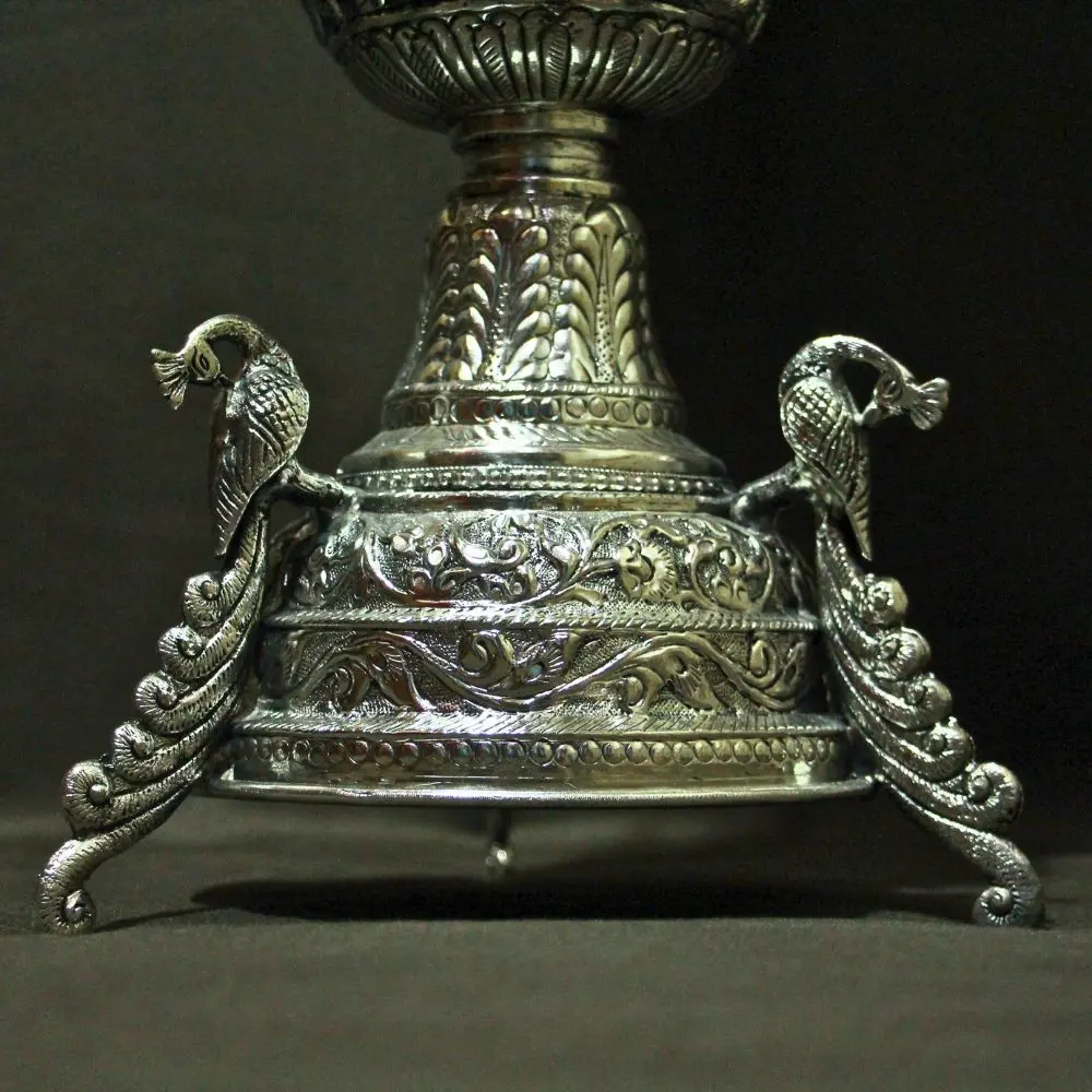 viharkriti Brass Peacock Samai Diya 24'' img 2.webp
