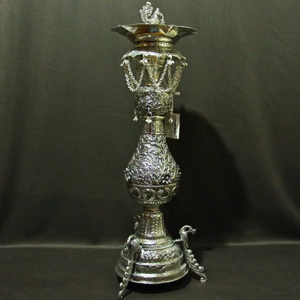 viharkriti Brass Peacock Samai Diya 24'' img 4.webp