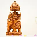 viharkriti Wooden Ambabari Elephant 10'' IMG-5.webp