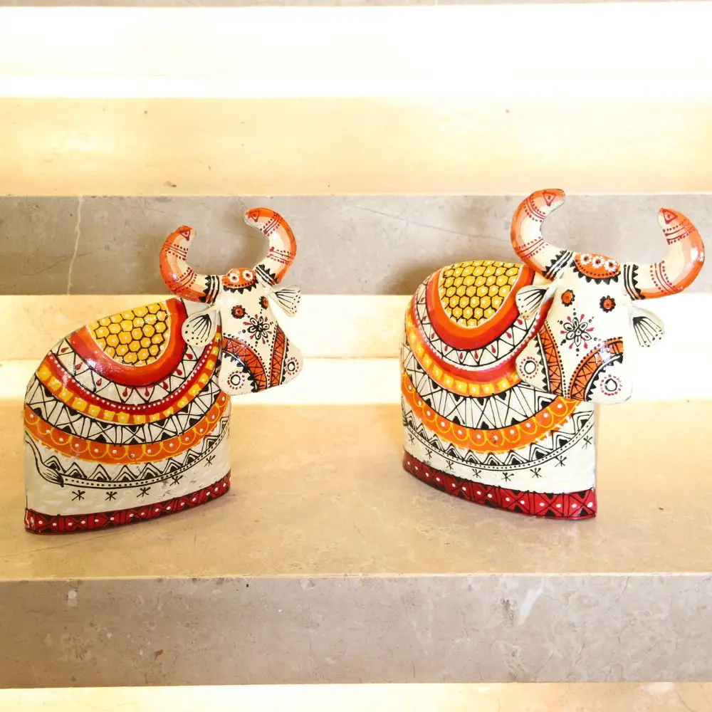 viharkriti Metal Indian Wildbeast Cow S2 51BE img 2.webp