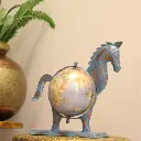 viharkriti Metal Antique Finish Horse Globe 50X img 2.webp