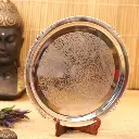 SILVER TRAY 18X18 BRASS 