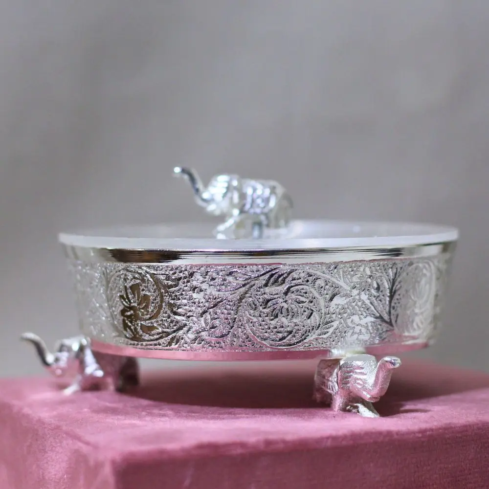 Brass Peacock Bowl W/Box