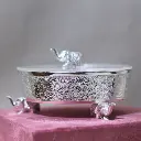 Brass Peacock Bowl W/Box