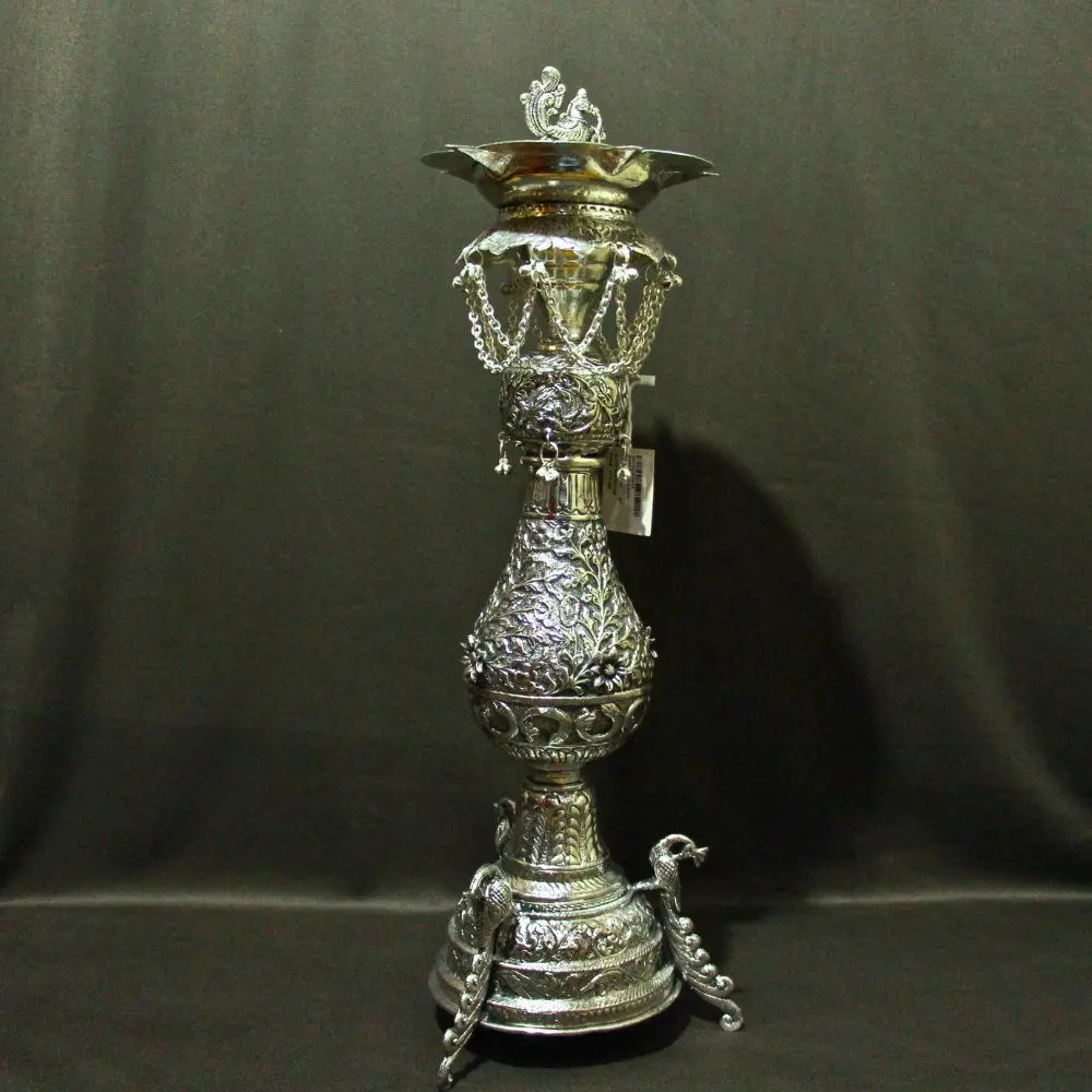 Brass Peacock Samai Diya 