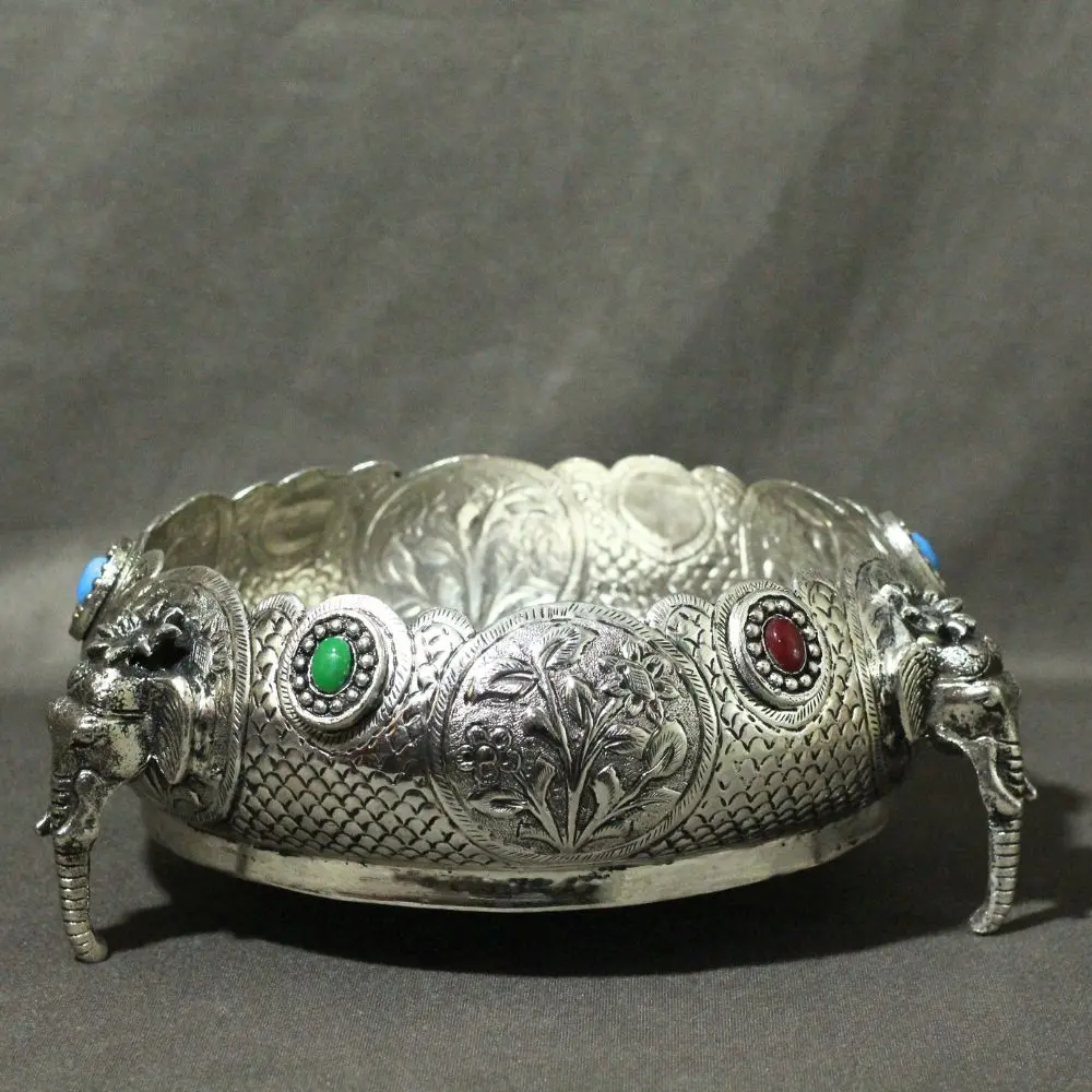 Brass Elephant Urli 
