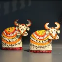 Metal Indian Wildbeast Cow 