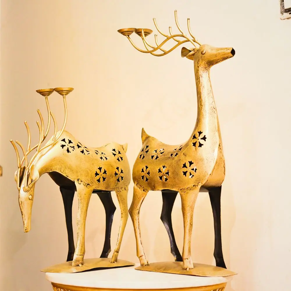 Iron Tulip Reindeer S/2 