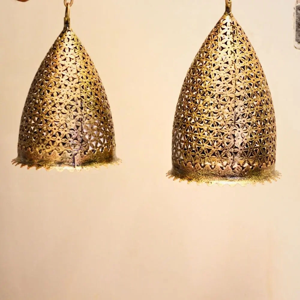 Iron Hanging Corn Lamp 