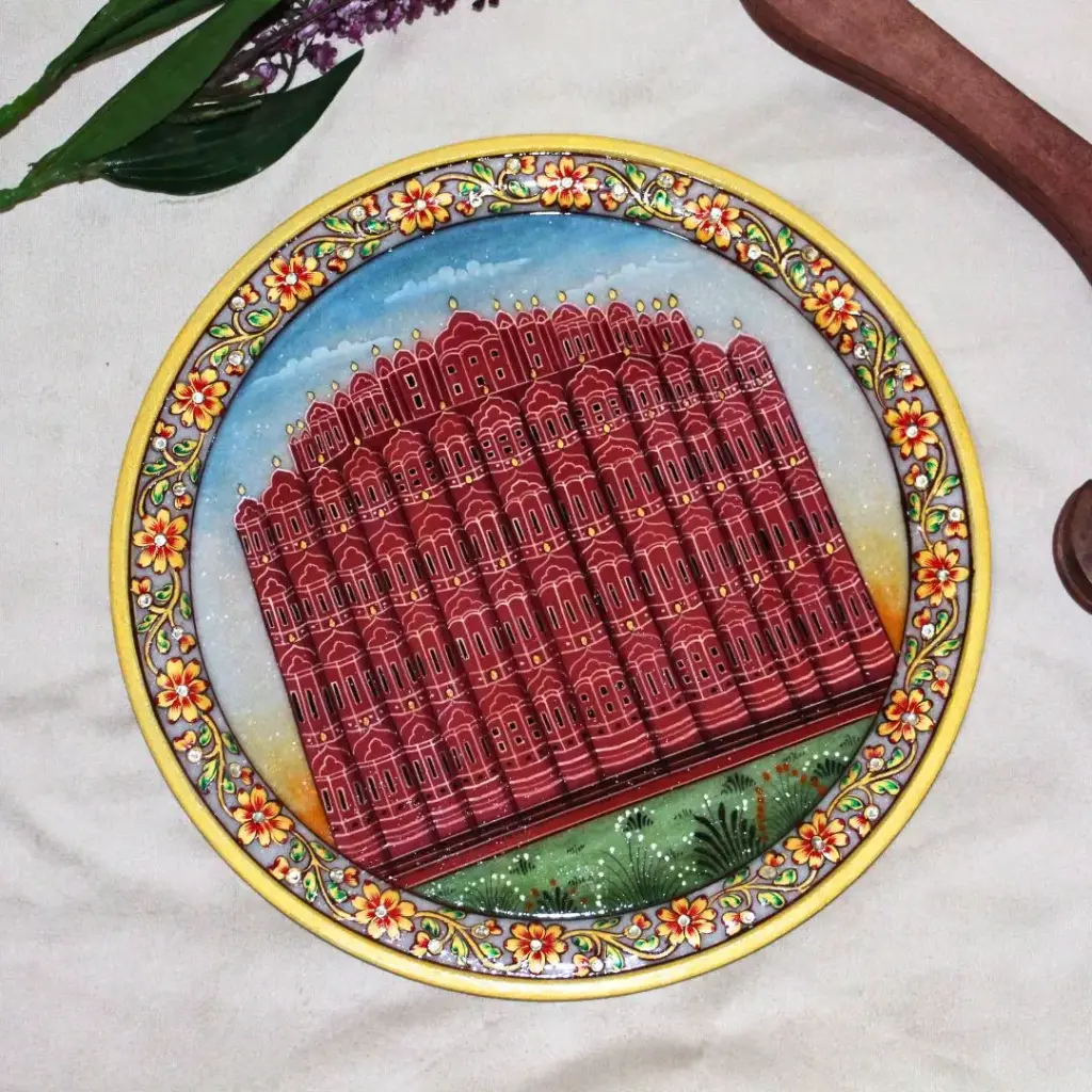 Marble Plate Hawa Mahal (12 Inch)  
