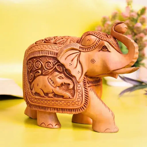 Wooden Elephant (6 Inch) Shikaar T/u 