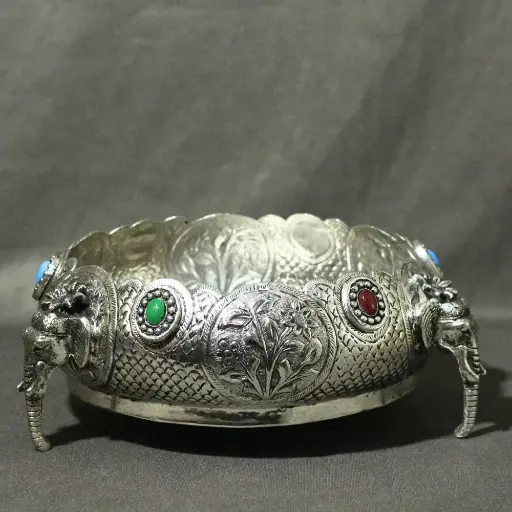 Brass Elephant Urli 